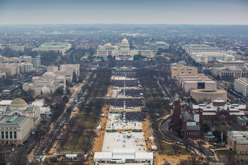 11:56am on Inauguration Day 2017. Photo: National Park Service